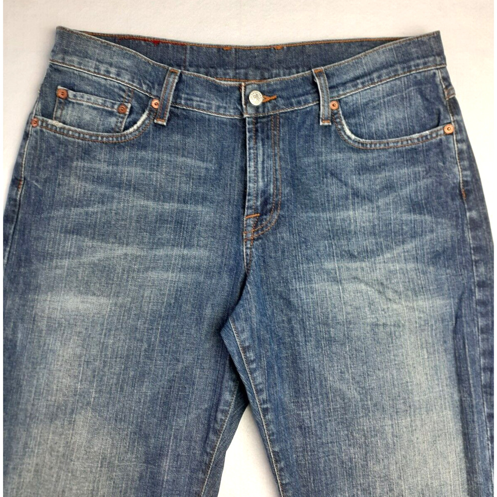 LUCKY BRAND Vintage Red Label Dungarees Jeans Women Blue Size 14/32 NEW